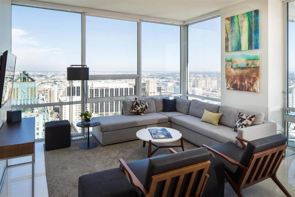 לוס אנג'לס Top Floor High Rise 3 Bed Dtla Skyscraper Penthouse מראה חיצוני תמונה