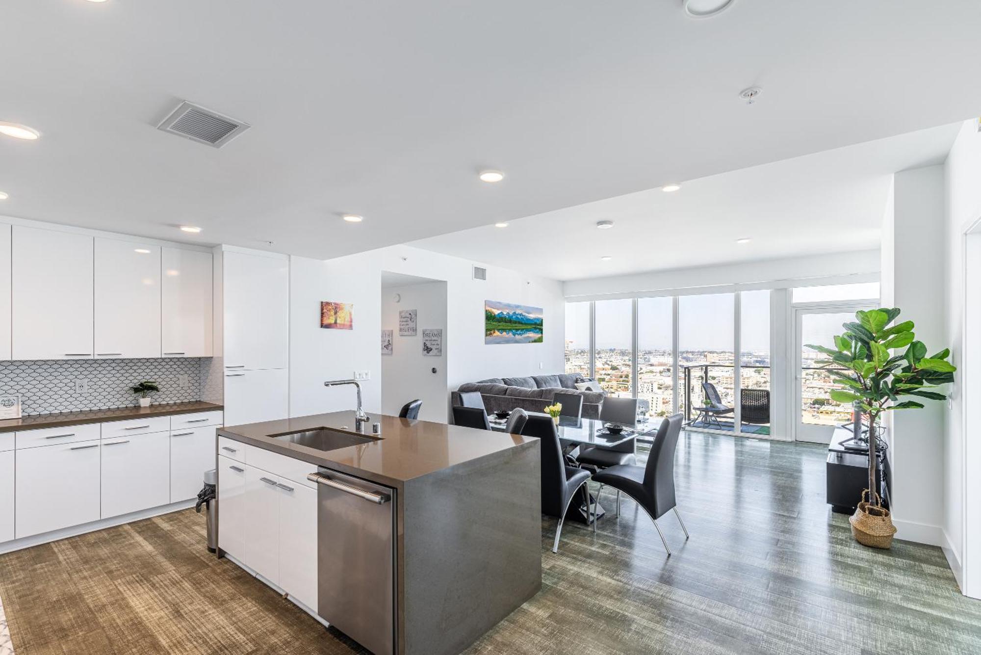 לוס אנג'לס Top Floor High Rise 3 Bed Dtla Skyscraper Penthouse מראה חיצוני תמונה
