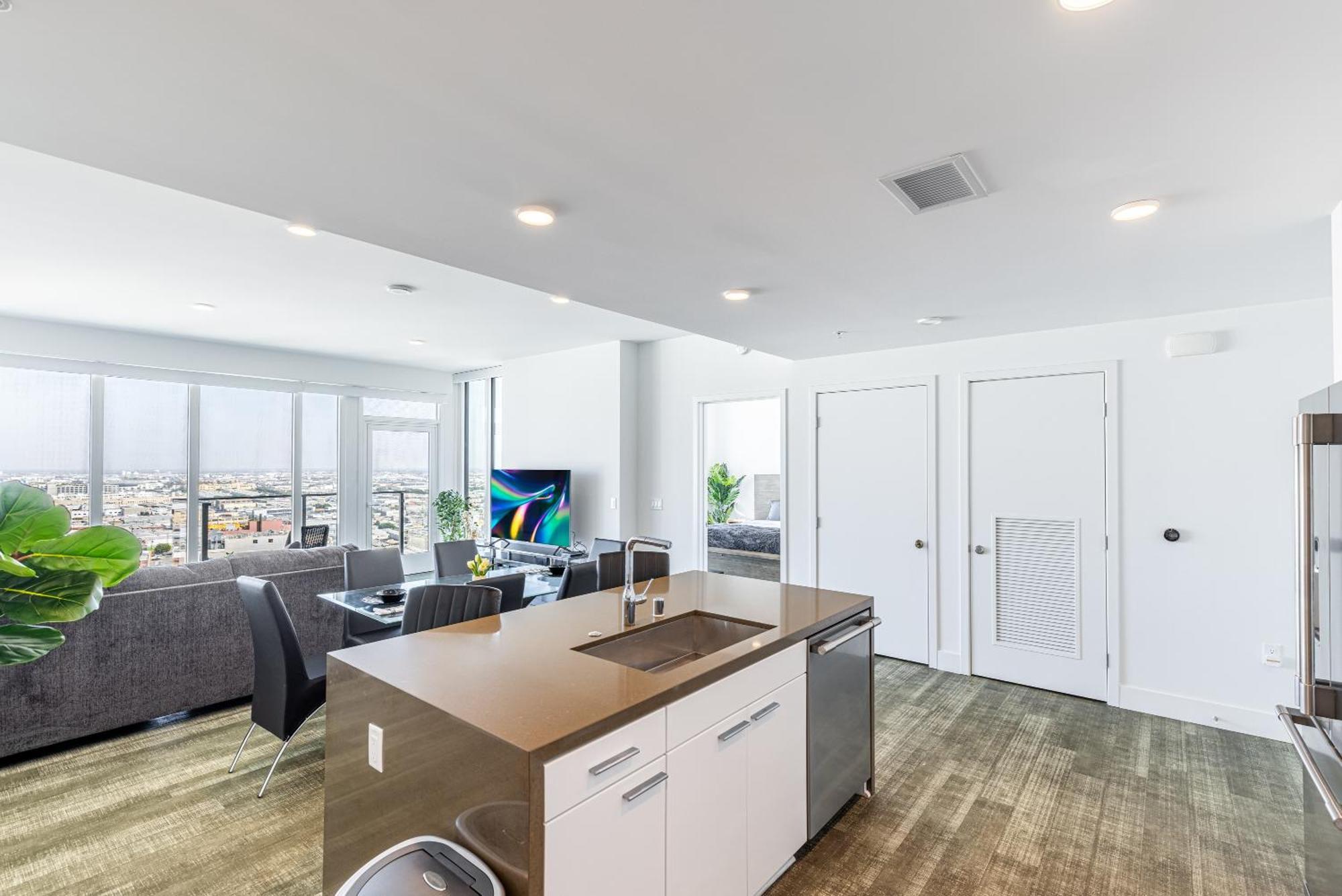 לוס אנג'לס Top Floor High Rise 3 Bed Dtla Skyscraper Penthouse מראה חיצוני תמונה