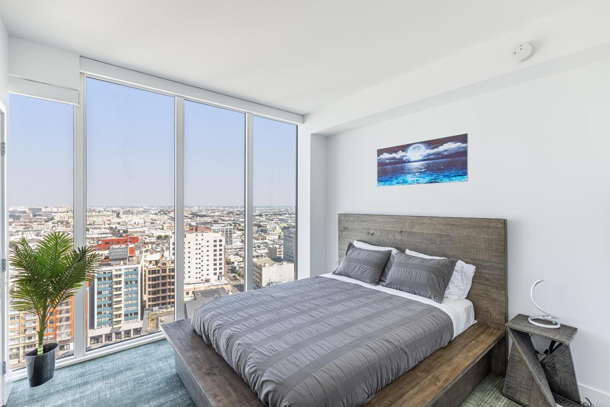 לוס אנג'לס Top Floor High Rise 3 Bed Dtla Skyscraper Penthouse מראה חיצוני תמונה