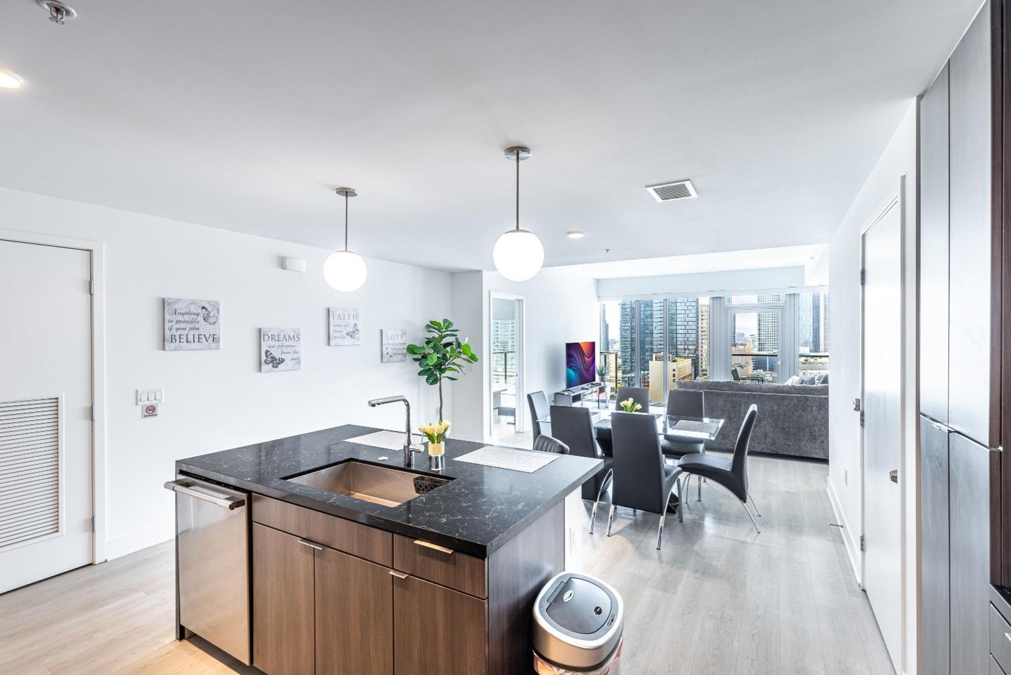 לוס אנג'לס Top Floor High Rise 3 Bed Dtla Skyscraper Penthouse מראה חיצוני תמונה